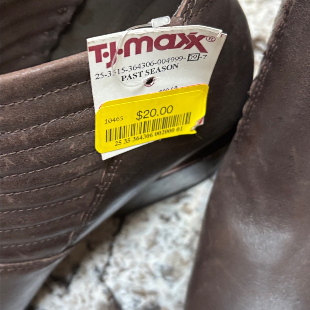 Naya Dark Brown Ankle Booties Size 11 - Picture 7 of 7